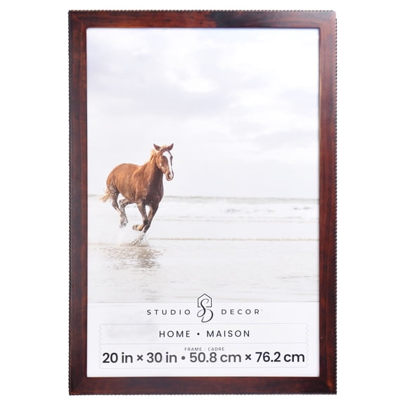 Studio Decor Home Brown with Beaded Edge Wood Wall Frame, 6 Pack