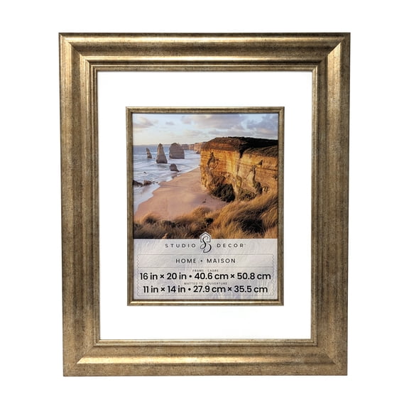 Studio Decor Home Champagne Gold Frame with Beveled Mat, 6 Pack