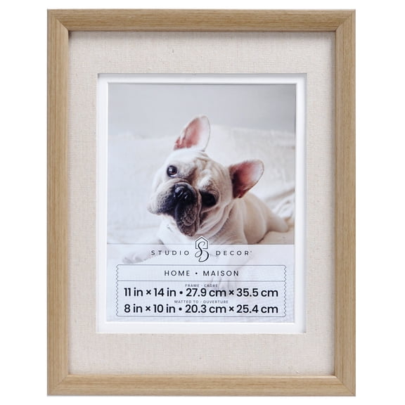 Studio Decor Home Natural Brown Wall Frame with Linen Mat, 6 Pack