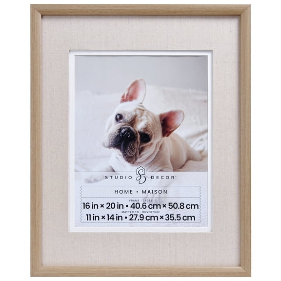 Studio Decor Home Natural Brown Wall Frame with Linen Mat, 6 Pack
