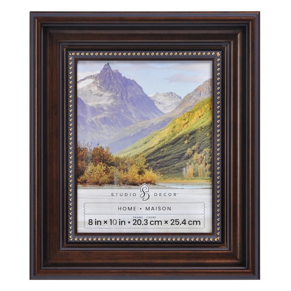 Studio Decor Picture Frame, Home Collection with Thick Glass Protection, Bronze, 8" x 10", 1-Pack