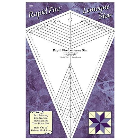Rapid Fire LeMoyne Star Ruler by Studio 180 Design