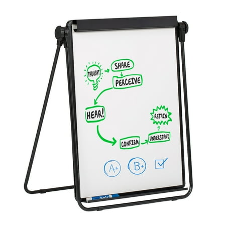 Studio Designs Docupoint Whiteboard Presentation Easel in Black