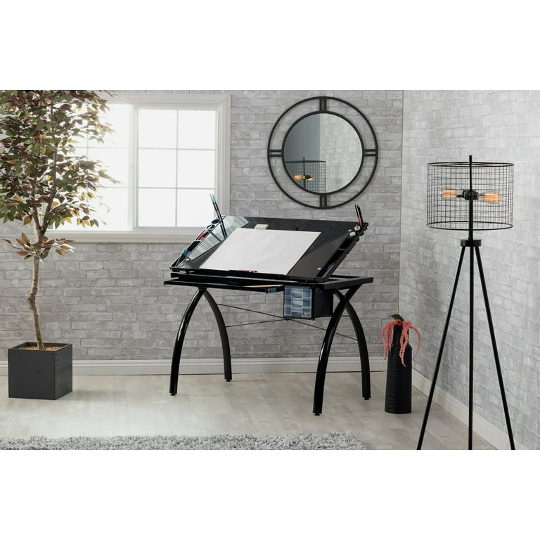 Futura glass cheap drafting table
