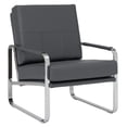 thumbnail image 1 of Studio Designs Home Allure Blended Leather Accent Arm Chair in Smoke Gray, 1 of 13