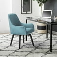 thumbnail image 1 of Studio Designs Home Spire Luxe Swivel Chair with Arms, Dining/Office, Black/Baltic Fabric, 1 of 10