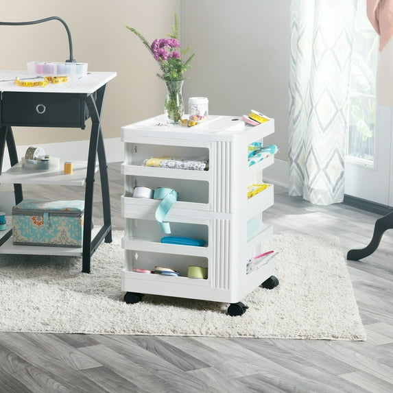 Studio Designs Kubx Pro Mobile Storage Cart - White