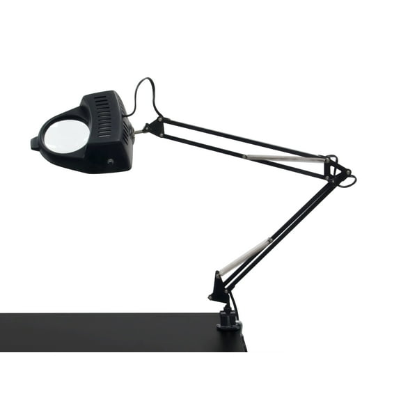 Studio Designs Magnifying Lamp with LED Bulb for Crafts, Sewing and Hobbies - Black