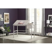 Studio Designs Metal Adjustable Height Split Top Drawing Table with 39.5 x 30 Tilting Top