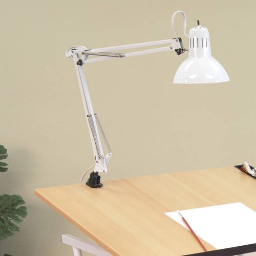 Studio Designs Metal Desk Lamp with LED Bulb and Clamp Base