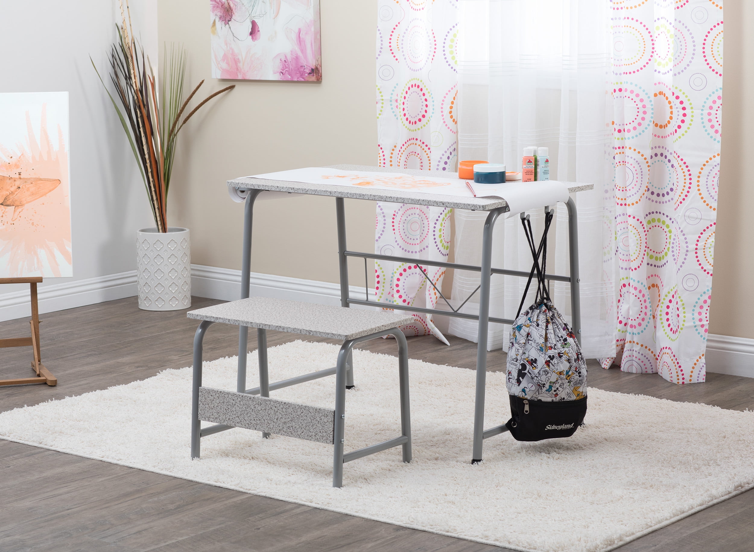 Portable and Foldable Crafting Table for Saving Space, Easily