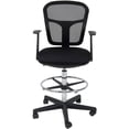thumbnail image 1 of Studio Designs Riviera Drafting Chair with Arms and Foot Ring- Black, 1 of 8