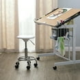 thumbnail image 1 of Studio Designs Round Studio Stool - Chrome - White, 1 of 5