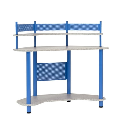 Calico Designs - Study Corner Computer Desk - Blue/Gray