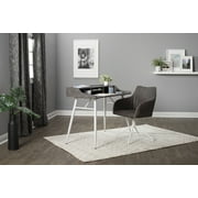 Woodford 42" Wide Writing Desk with Storage Hutch for Home Office Small Spaces