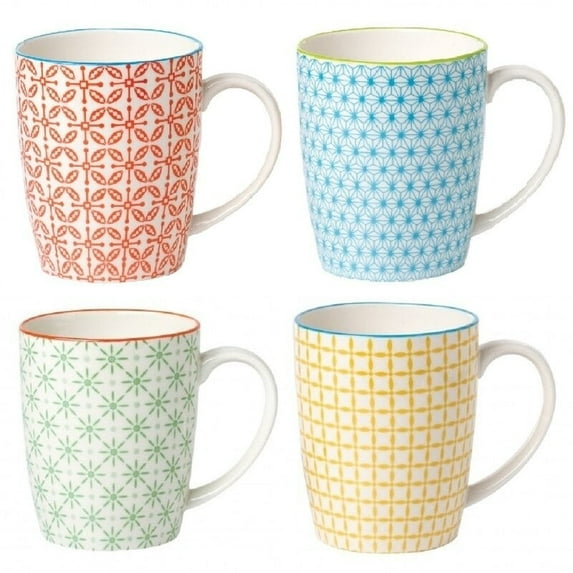 Studio Dinnerware 4 Piece Coffee Mug Set - Color Multi-Color