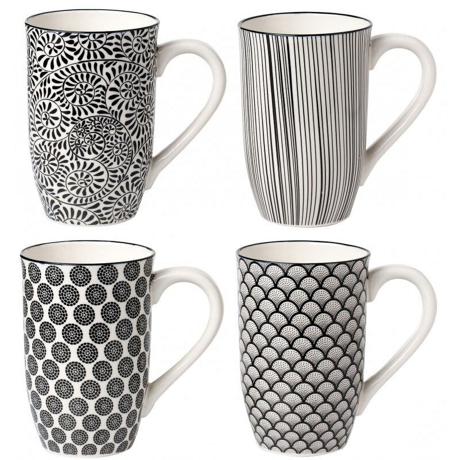 10oz Coffee Cups Mugs Set of Four New From Japan - Shop marutatsu-tokyo Mugs  - Pinkoi