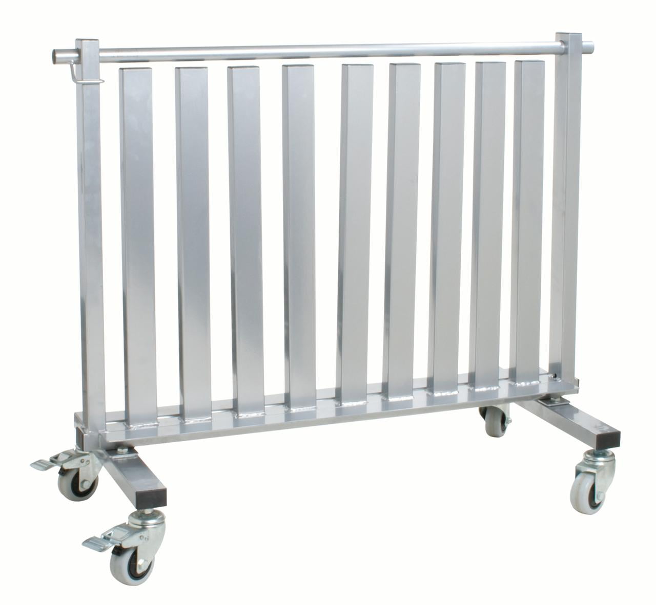 Studio Dumbbell Rack with Casters, 1100 Pound Capacity, Silver