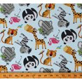 thumbnail image 1 of Studio E At The Zoo Tossed Zoo Animals Multi Cotton Fabric By Yard, 1 of 1