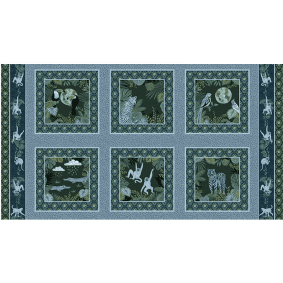 Studio E Earth Day Every Day 10" Continuous Blocks Fabric By The Yard