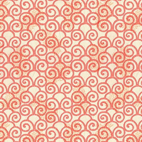 Studio E Fabrics Color My World Deco Swirls Orange