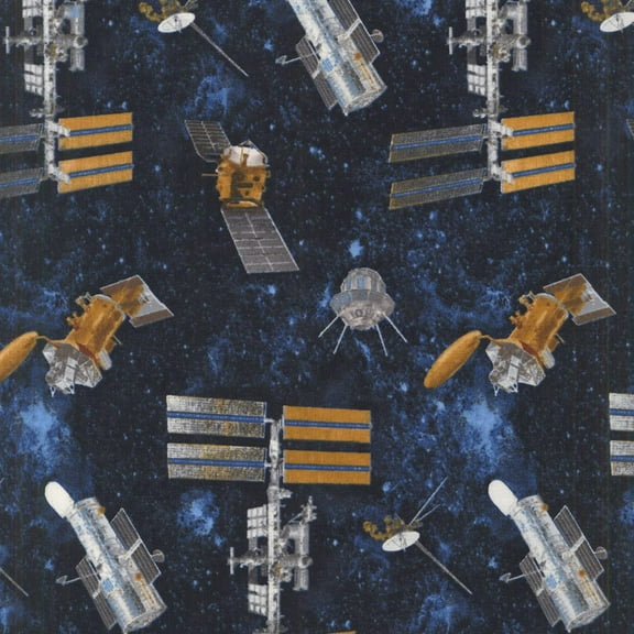 Studio E Fabrics Planetary Missions Satellites in Space