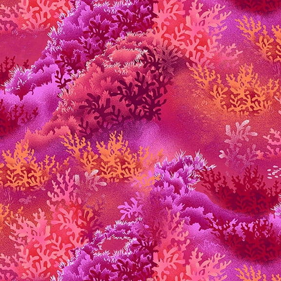 Studio E Fabrics Sea World Lorella Avinci Coral Reef Coral