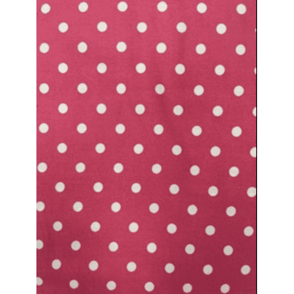 Studio E Paisley III Rose & White 1/4" Polka Dot Cotton Fabric By The Yard