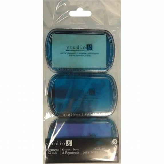 Studio G Pigment Ink Pads 3/Pkg-Cool