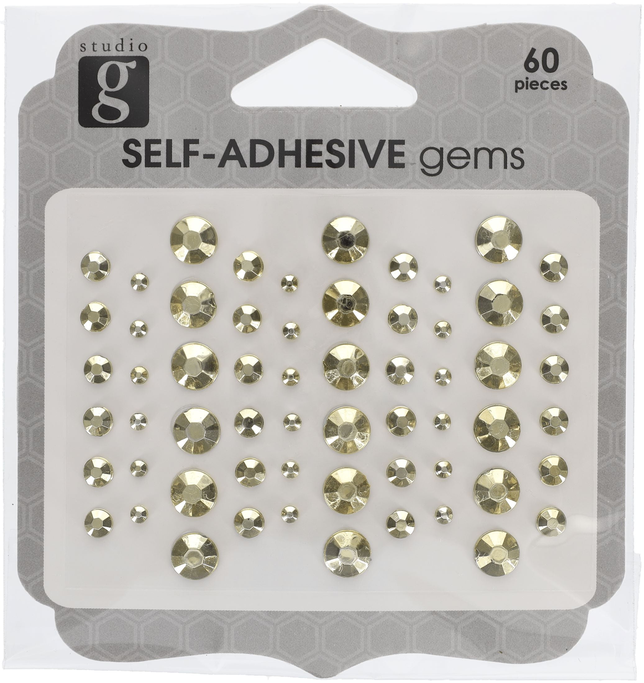 Studio G White Adhesive Pearls, 60 Count- Art and Craft Scrapbooking  Embellishments