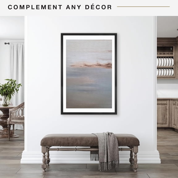 Studio Gallery 27x40 Matted Poster Frame with 24x36 Picture Display, Black Woodgrain Engineered Wood Vertical & Horizontal Wall Hanging Large Picture Frame for Photos, Posters & Art Prints (1-Pack)