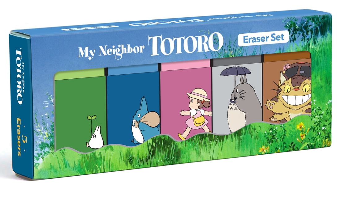 Studio Ghibli Neighbor Totoro Erasers, Black, 5 Count