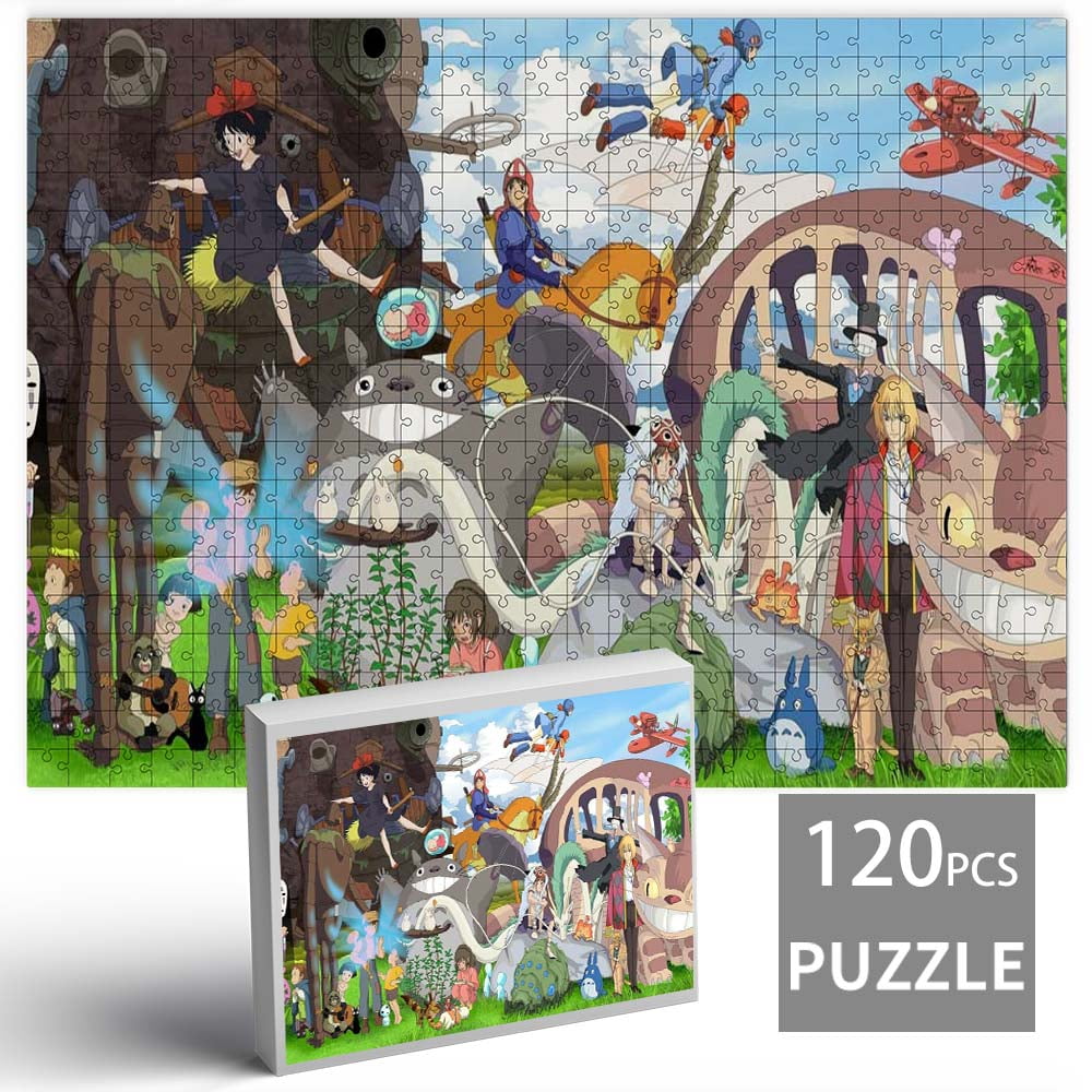 Studio Ghibli Puzzles for Adults 120 Pieces Teens Jigsaw Challenging