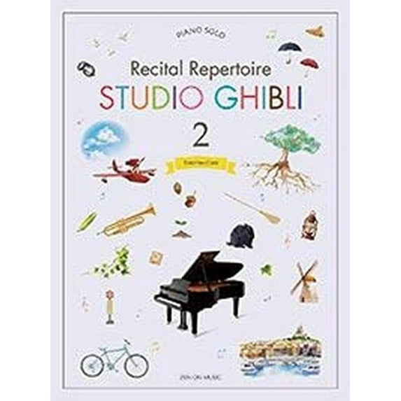 Studio Ghibli - Recital Repertoire Book 2: Intermediate Level Piano Solo, (Paperback)
