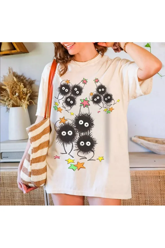 Studio Ghibli Shirt, Soot Sprites T-Shirt, Ghibli Gift, Soot Sprites Hoodie