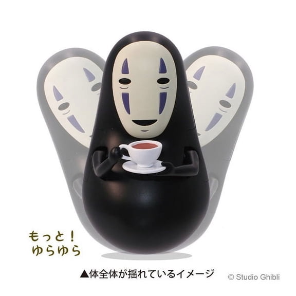 Studio Ghibli Spirited Away No Face with Teacup Roly Poly Tilting Figure Ensky