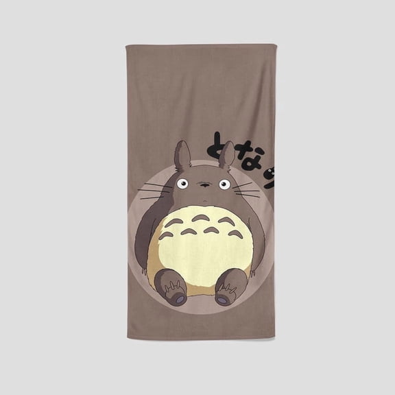Studio of Ghibli's uniquely designed single-sided towel is a fantastic custom gift for fans. Perfect for gym, yoga, boxing, and sunbathing, it's 13.8"x28.7".
