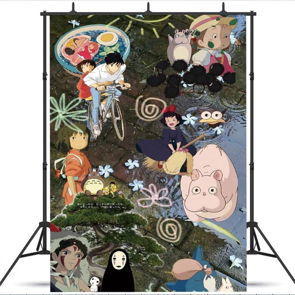 Studio Ghibli school Backdrop Taspestry Wall Decor Banner Party Supplies Poster Birthday Decorations Background for Photography Taspestry