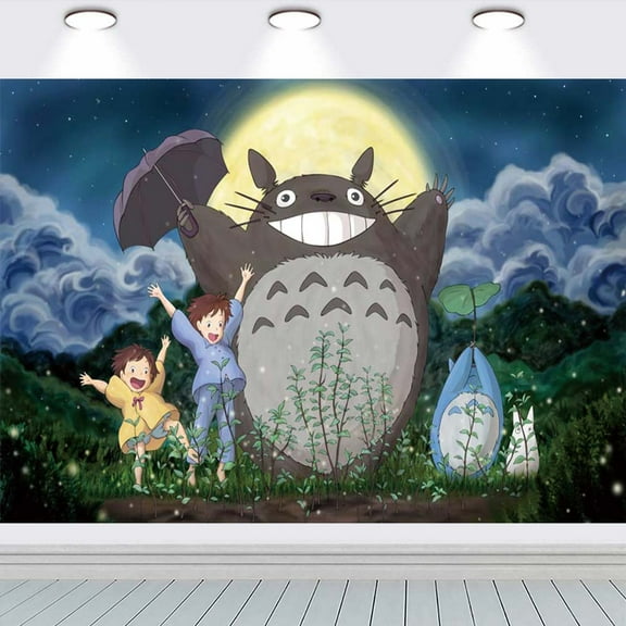Studio Ghibli school Poster Wall Decor Birthday Banner Backdrop Background Party Supplies Taspestry