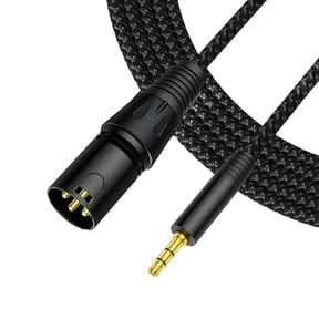 Studio Grade Three point five mm To Coupling Balanced Sound Cable 5ft Permanent Bronze Center For Recording Devices