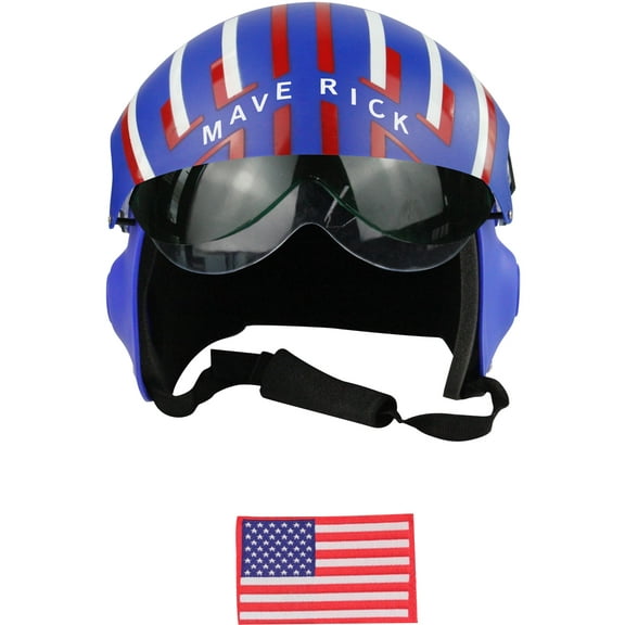 Adult's Air Force Combat Pilot Blue Maverick Helmet Costume Accessory