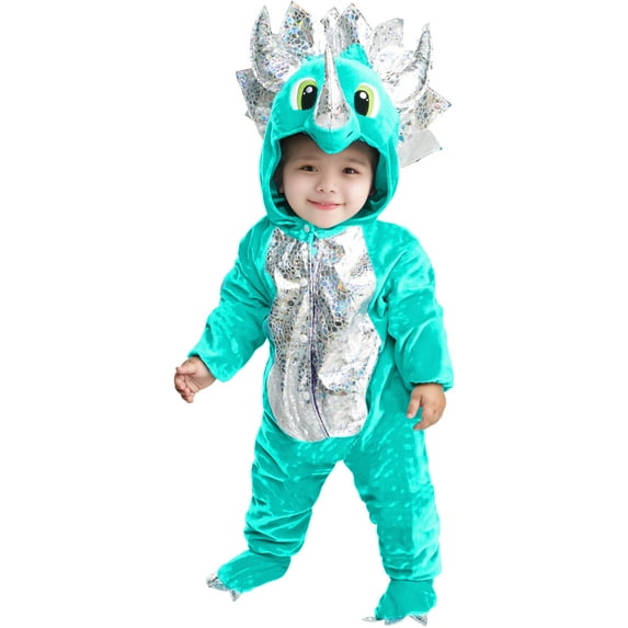 Studio Halloween Darling Dinosaur Blue Costume Toddler 12-18 Months