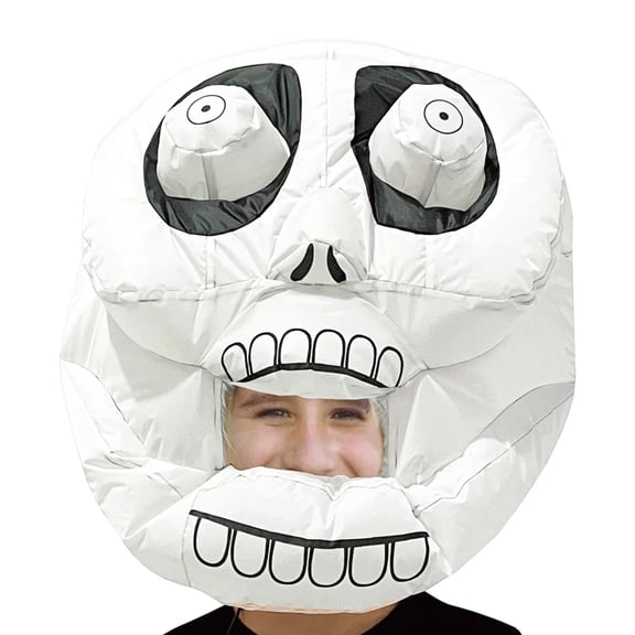 Studio Halloween, LLC Inflatable Skeleton Head Adult Costume Unisex