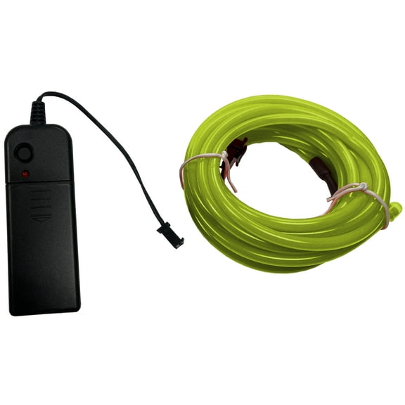 Studio Halloween Party Wire Lime Green 5.0mm EL Wire With DC3V 3-Mode Inverter 2 Meter Length