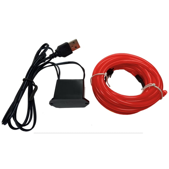 Studio Halloween Party Wire Pink 3.2mm EL Wire With DC5V USB Inverter 3 Meter Length