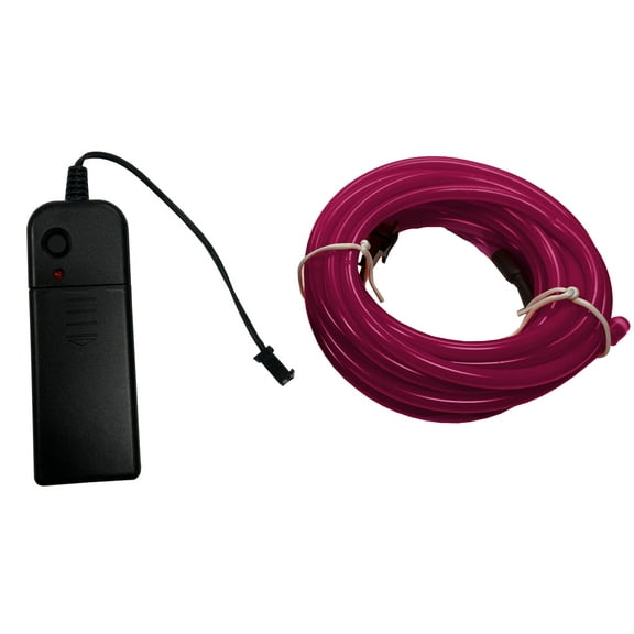 Studio Halloween Party Wire Purple 5.0mm EL Wire With DC3V 3-Mode Inverter 2 Meter Length