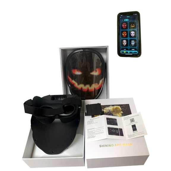 Studio Halloween Programmable LED Light Up Mask