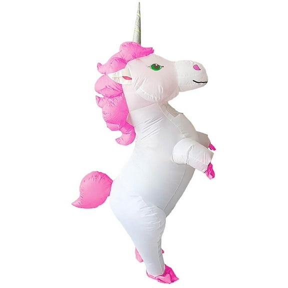 Magical White Unicorn Inflatable Adult Costume | Standard