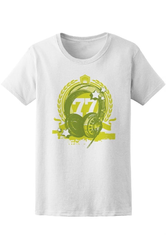 Studio Headphones T-Shirt Men -Image by Shutterstock, Male x-Large