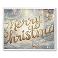 thumbnail image 1 of Studio Holiday and Seasonal Wall Art Canvas Prints 'Merry & Bright' Christmas Home Décor, Gray, Gold, 1 of 4